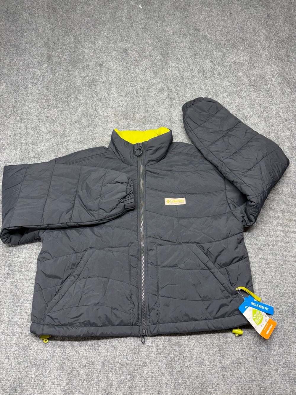 Columbia Women’s Wallowa Insulated Cropped black/GRN Jacket S/P relaxed fit NWT